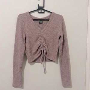 Purple long sleeve shirt